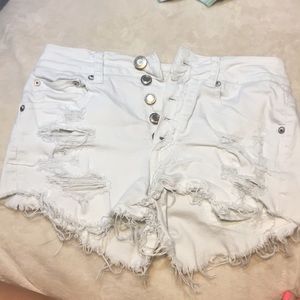 White American Eagle Jean shorts